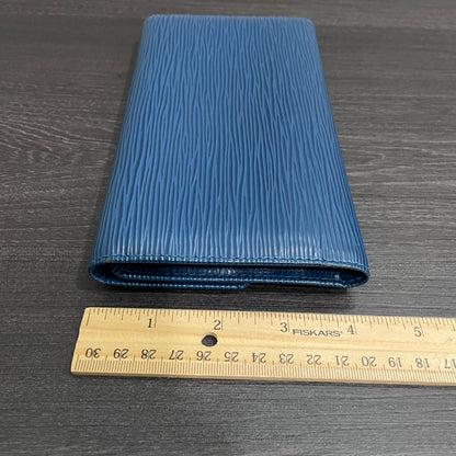 LOUIS VUITTON Blue Epi Leather Wallet