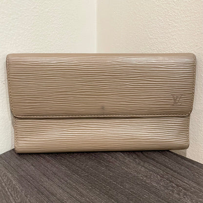 LOUIS VUITTON Gray Epi Leather Wallet