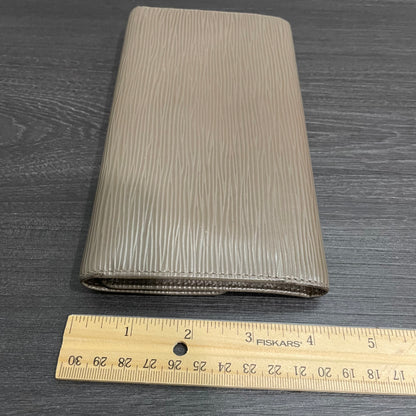 LOUIS VUITTON Gray Epi Leather Wallet