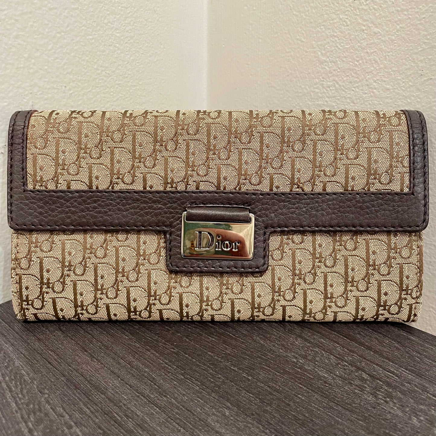 CHRISTIAN DIOR Canvas Wallet