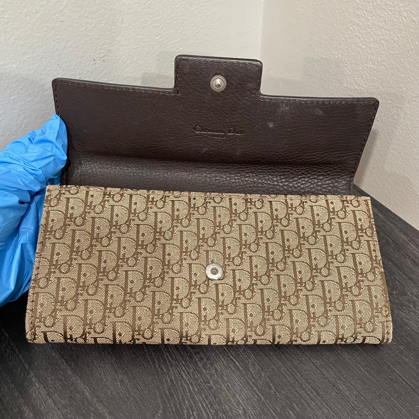 CHRISTIAN DIOR Canvas Wallet