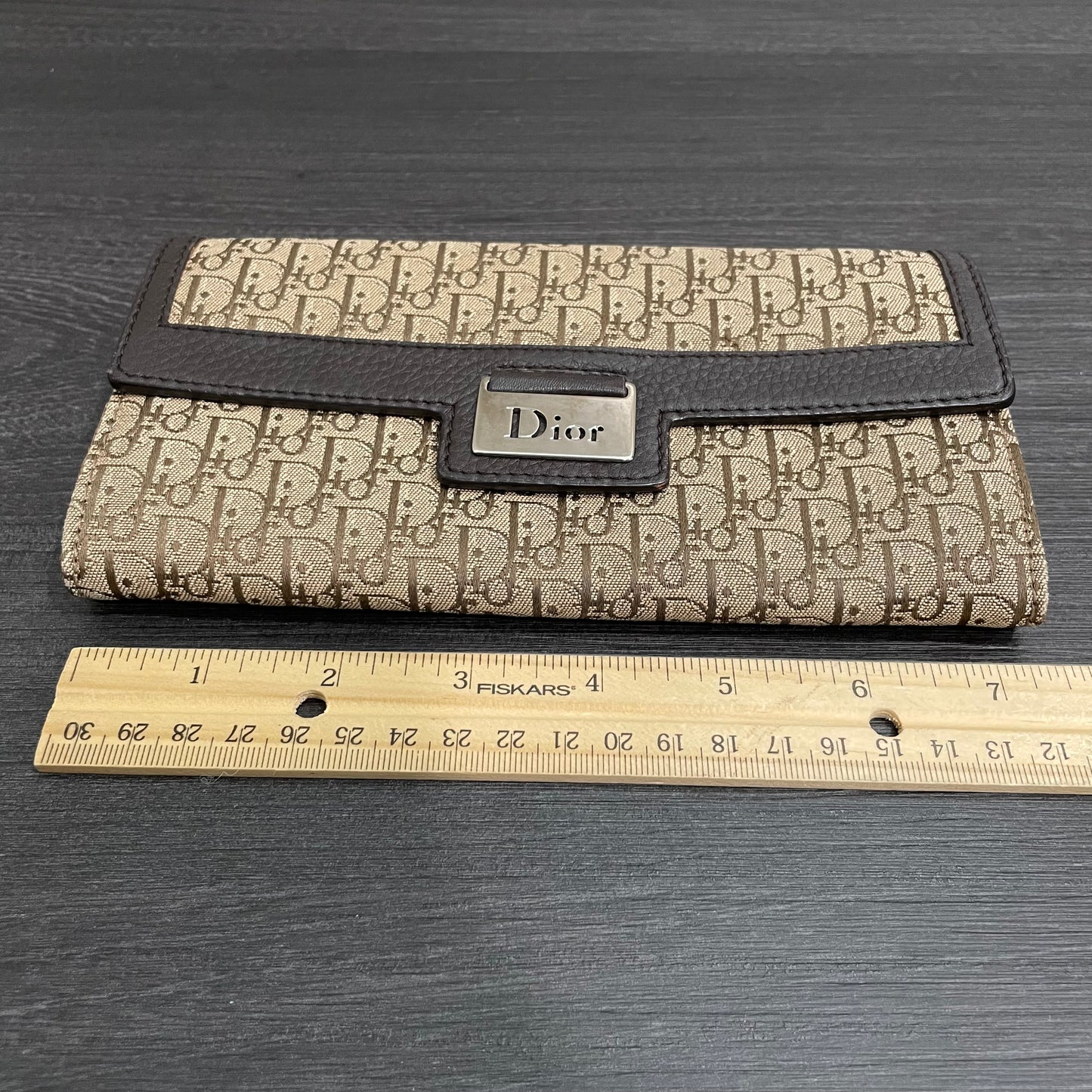 CHRISTIAN DIOR Canvas Wallet
