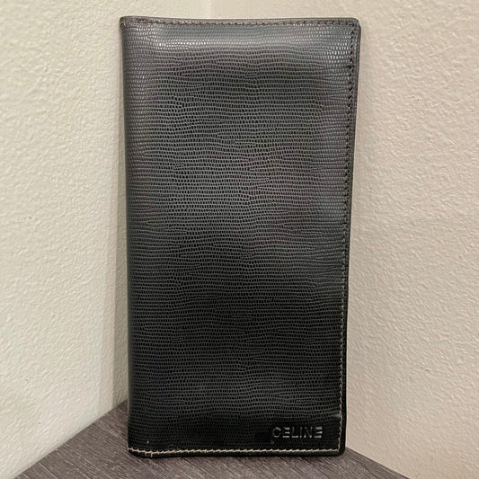 CELINE Leather Checkbook Holder