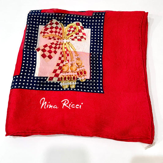 NINA RICCI 100% Silk Scarf