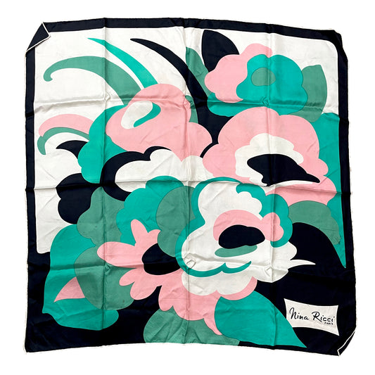 NINA RICCI 100% Silk Scarf