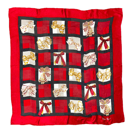 NINA RICCI 100% Silk Scarf