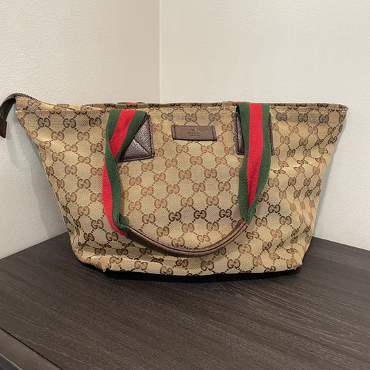 SOLD! Gucci Canvas Tote