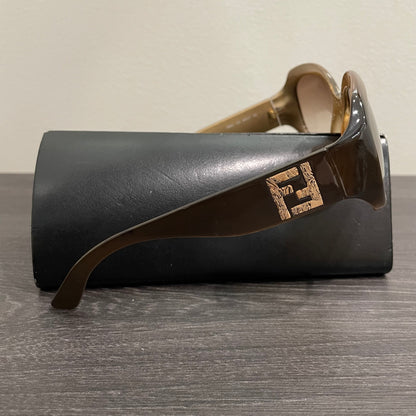 Fendi Gold Frame Sunglasses with Case