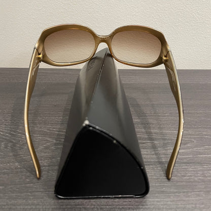 Fendi Gold Frame Sunglasses with Case