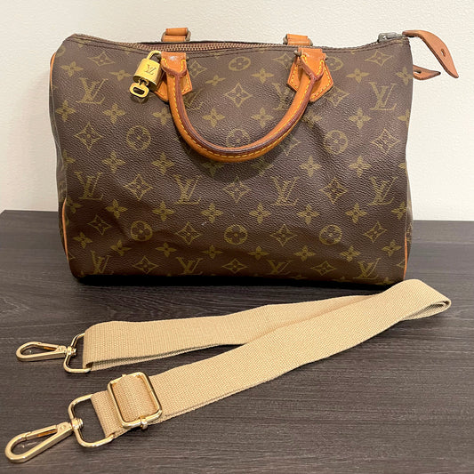 SOLD! Louis Vuitton Monogram Speedy 30 with Lock & Key