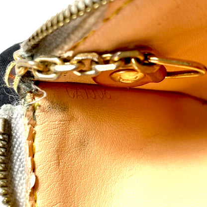LOUIS VUITTON White Multicolor Monogram Coin Purse