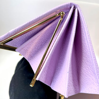 GIVENCHY Lavender Leather Long Wallet