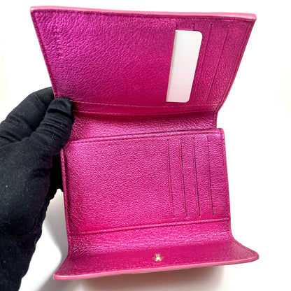CELINE Pink Compact Wallet