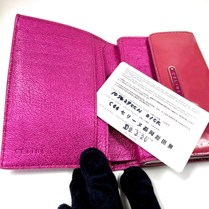 CELINE Pink Compact Wallet