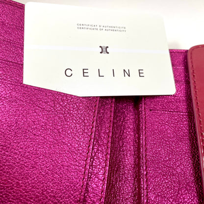 CELINE Pink Compact Wallet