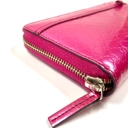 GUCCI Fuchsia Long Zippy Wallet