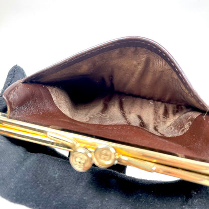 GUCCI Kiss Clasp Canvas Coin Purse