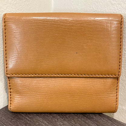 GUCCI GG Brown Leather Bi-fold Wallet