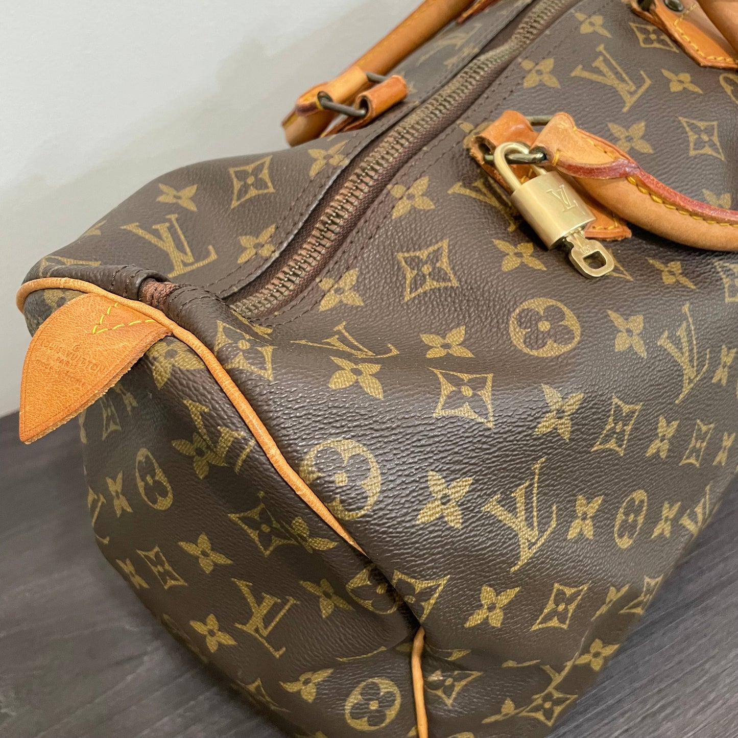 SOLD! Louis Vuitton Monogram Speedy 40 with Lock & Key