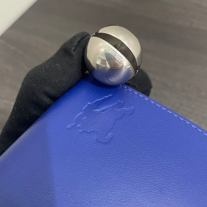 BURBERRY Large Shield Leather Zip Wallet