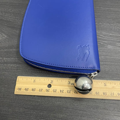 BURBERRY Large Shield Leather Zip Wallet