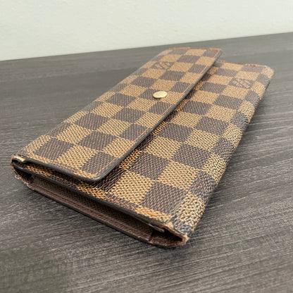 SOLD! Louis Vuitton Damier Ebene Wallet