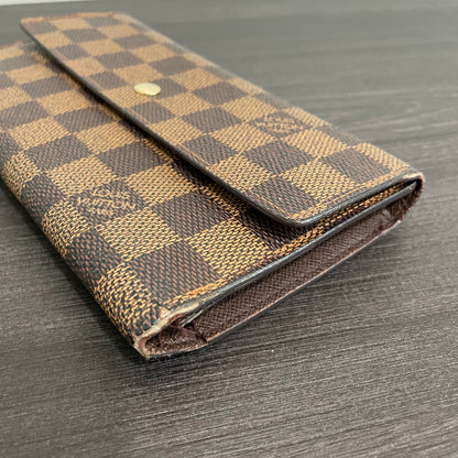 SOLD! Louis Vuitton Damier Ebene Wallet