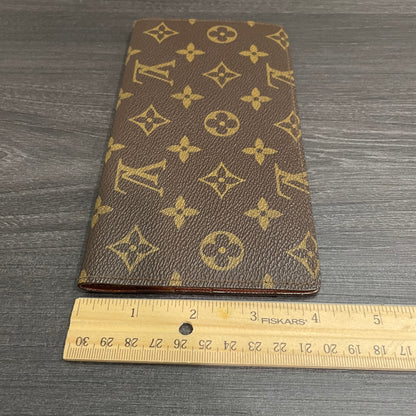 #153 LOUIS VUITTON Monogram Checkbook Holder
