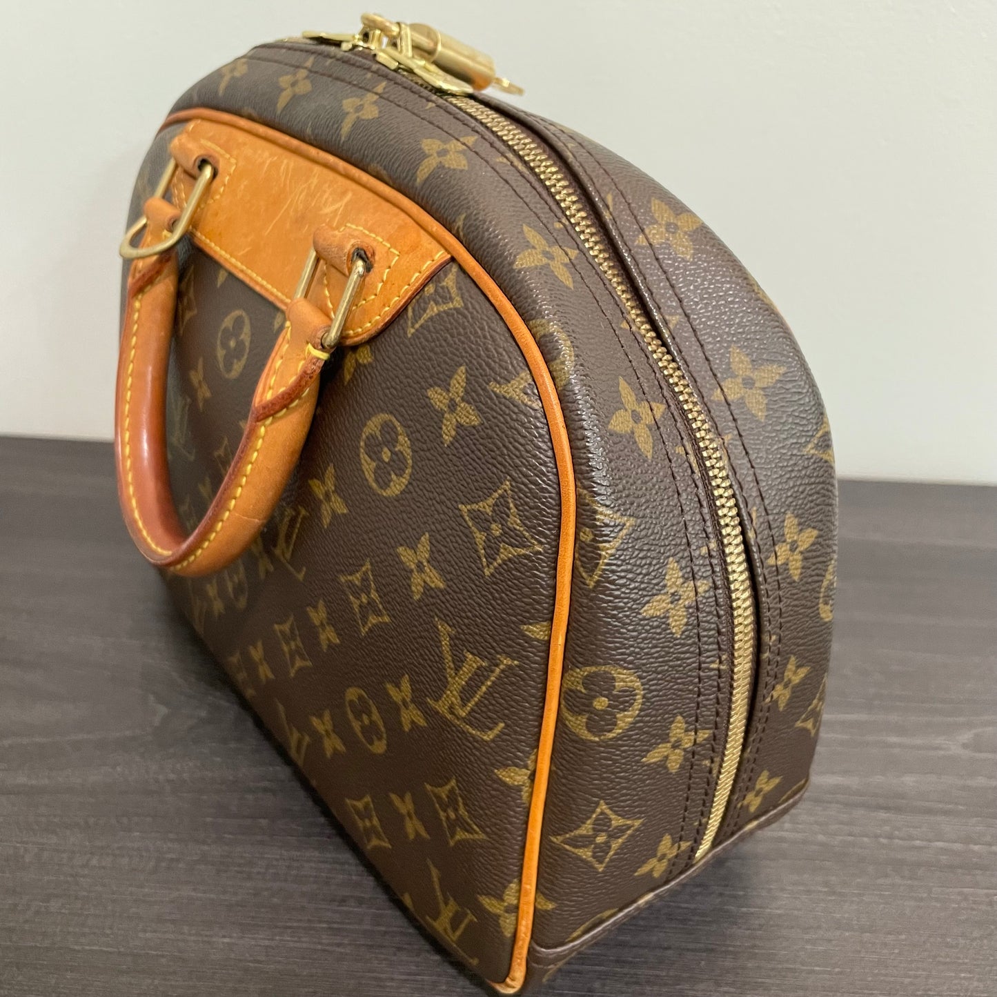 SOLD! Louis Vuitton Monogram Deauville Petit with Lock & Key