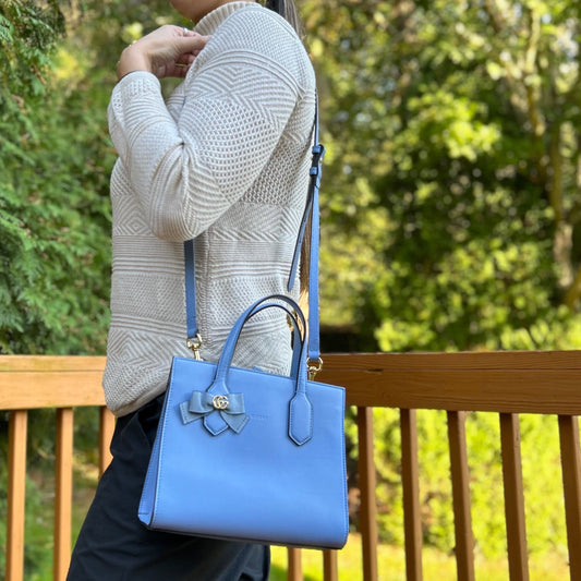 GUCCI Small GG Ribbon Tote EXCLUSIVELY RARE