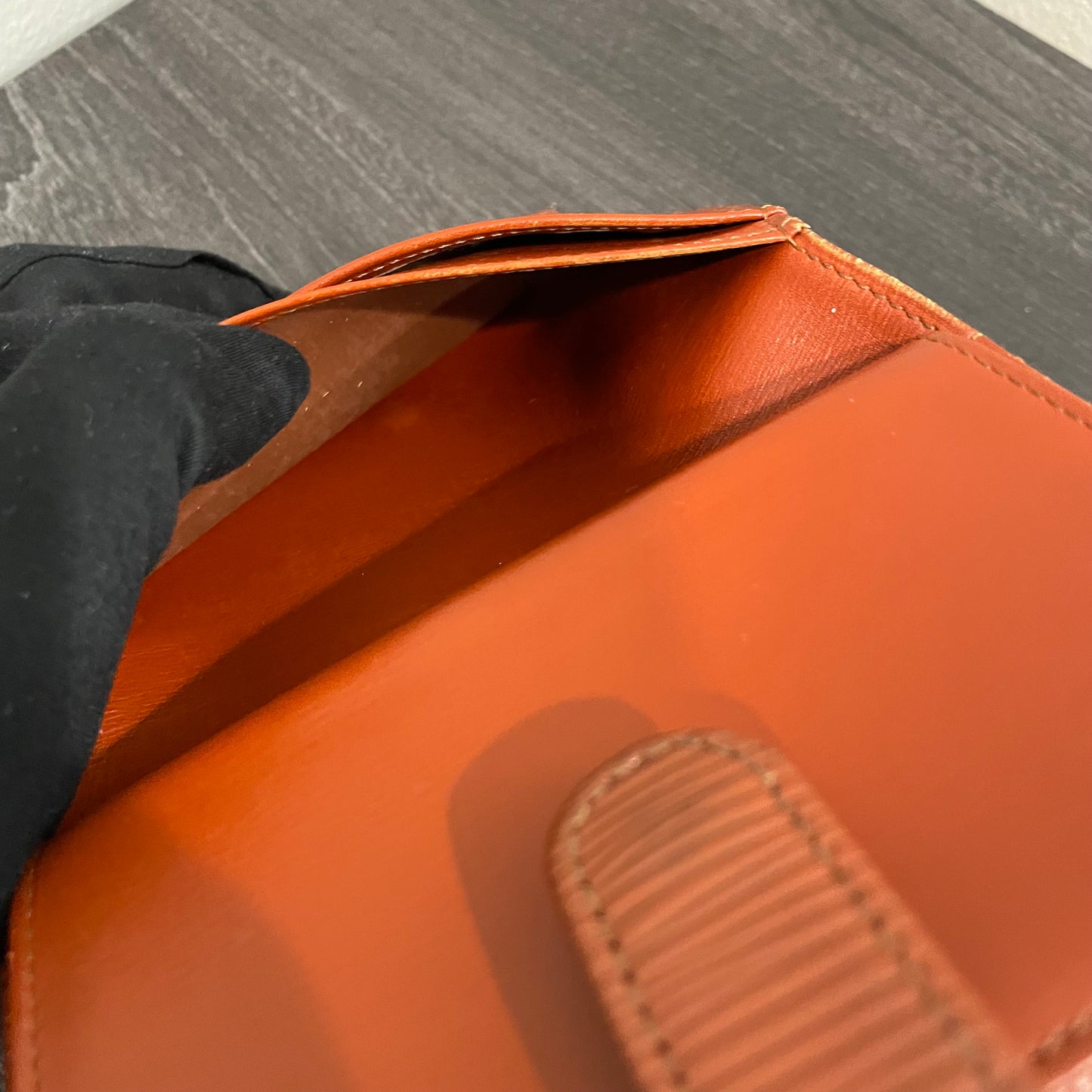 LOUIS VUITTON Brown Epi Leather Wallet