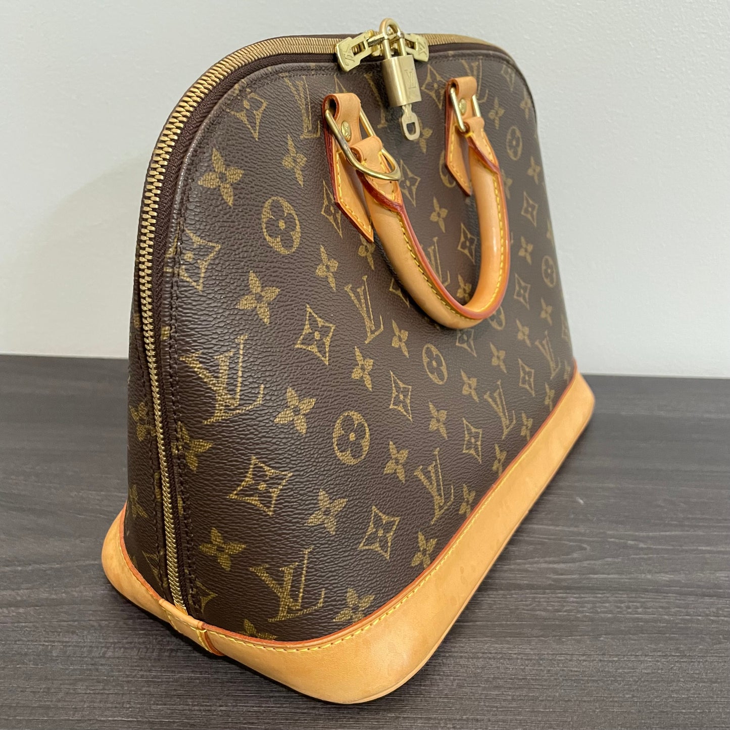 SOLD! Louis Vuitton Monogram Alma with Lock & Key