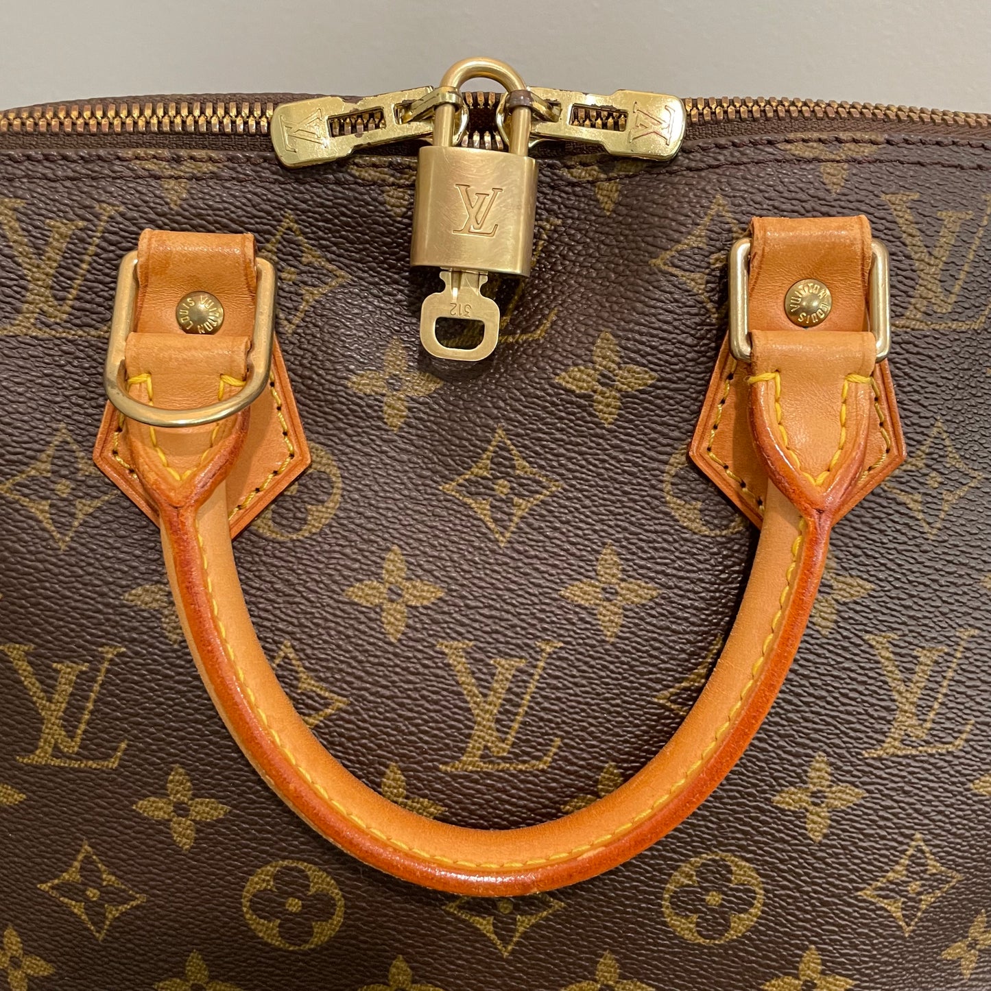 SOLD! Louis Vuitton Monogram Alma with Lock & Key