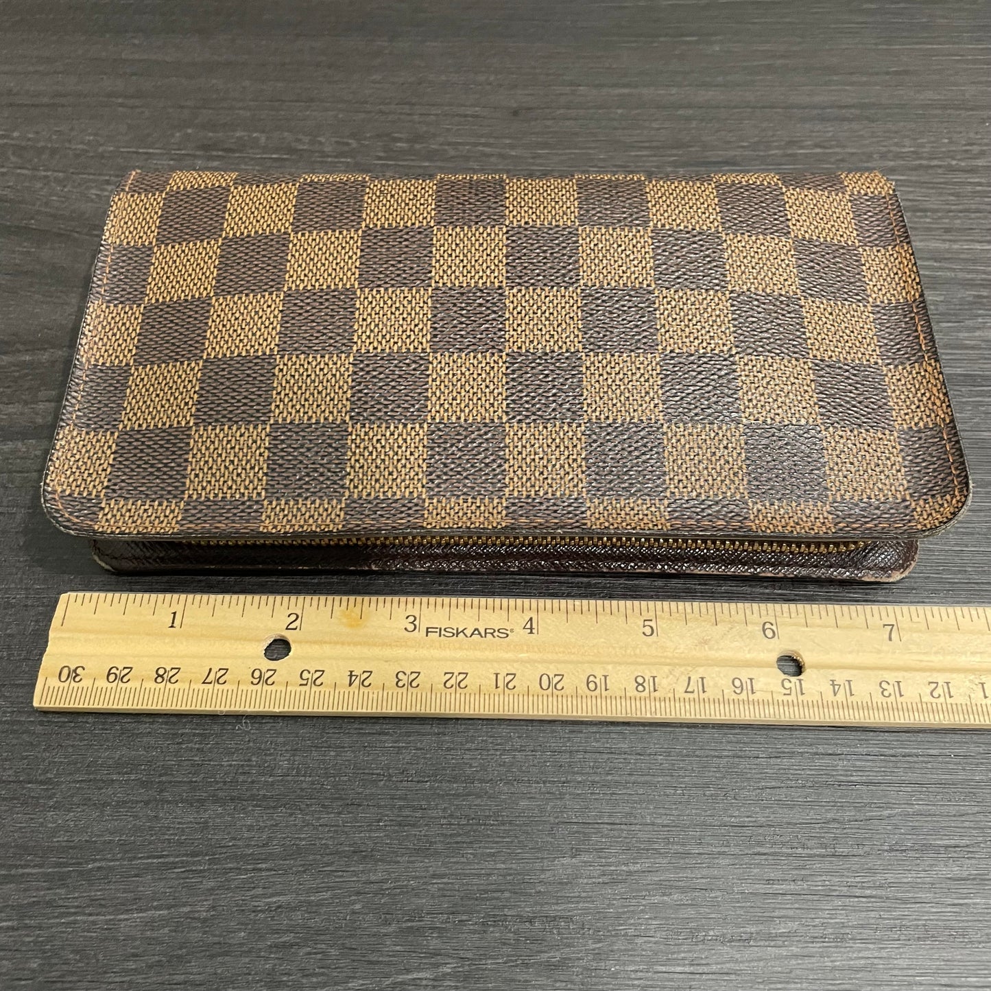 LOUIS VUITTON Damier Ebene Zippy Wallet