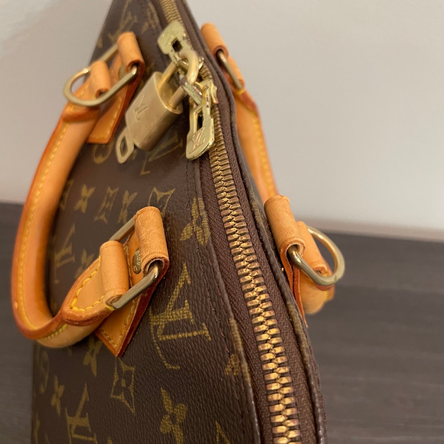 SOLD! Louis Vuitton Monogram Alma with Lock & Key