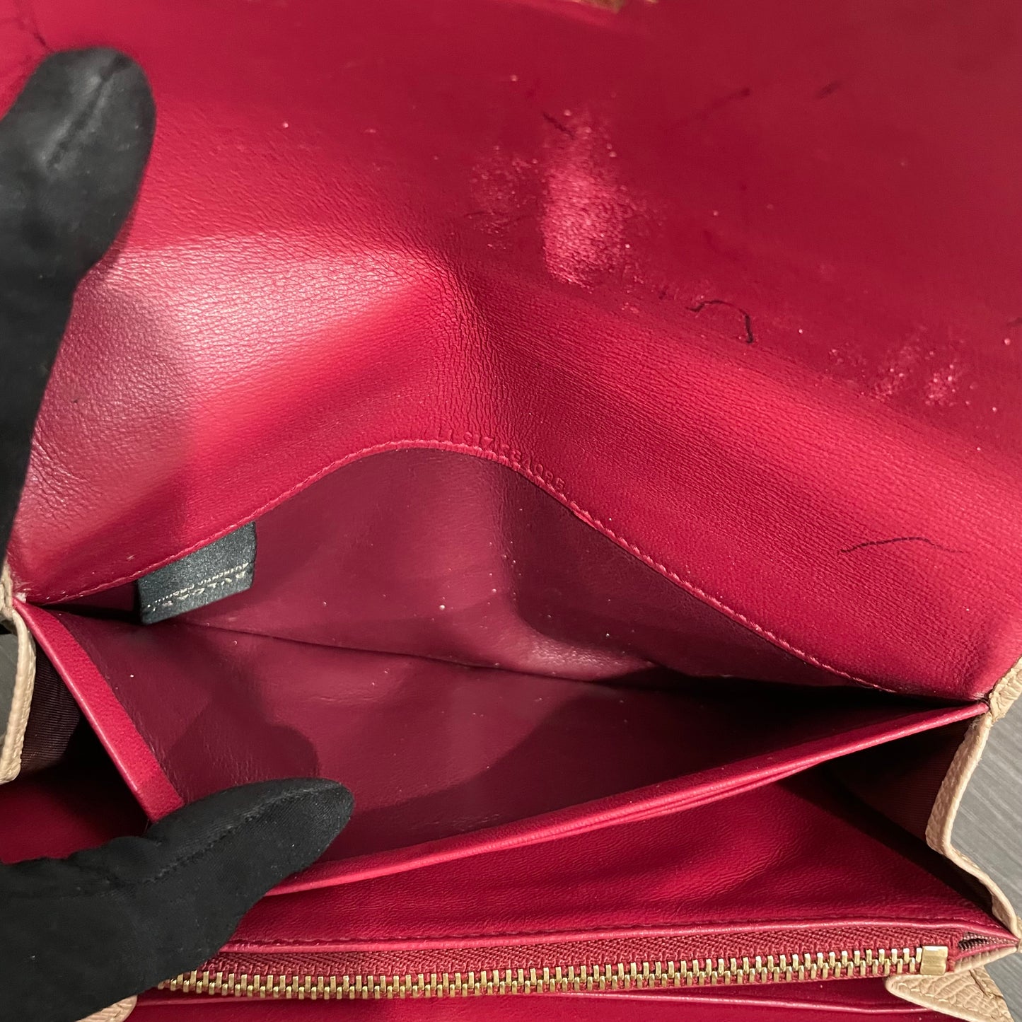 #151 BVLGARI Leather Long Wallet
