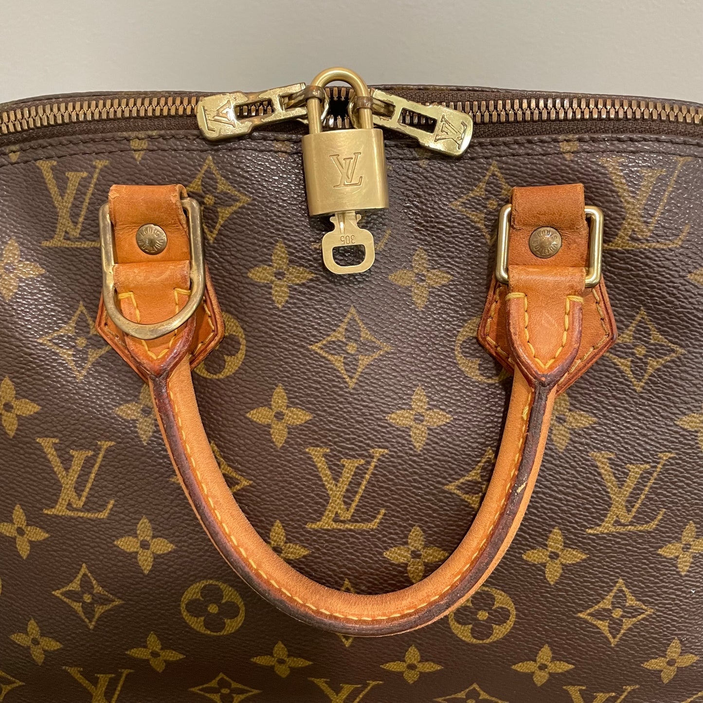 SOLD! Louis Vuitton Monogram Alma with Lock & Key