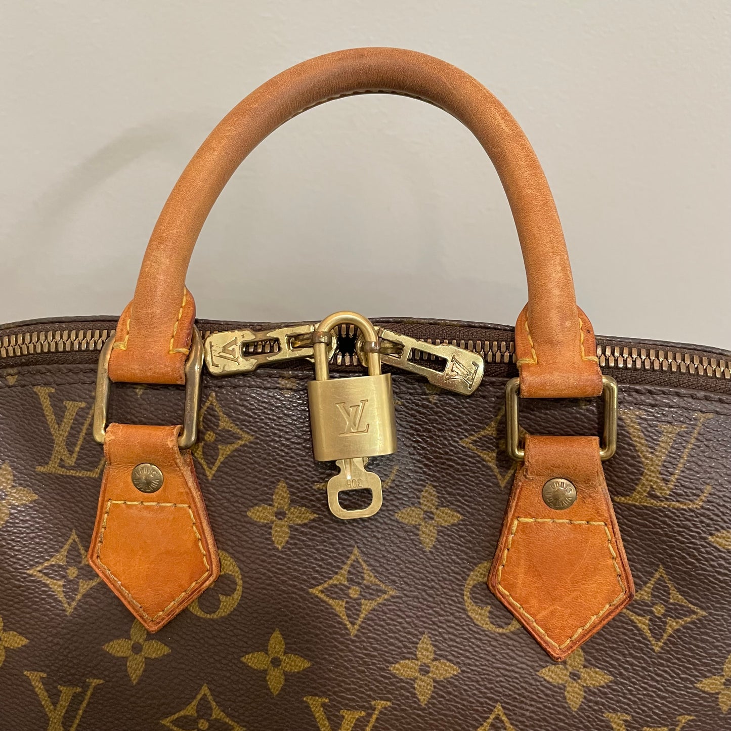 SOLD! Louis Vuitton Monogram Alma with Lock & Key