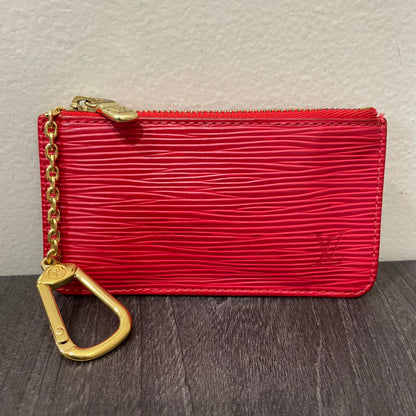 #105 LOUIS VUITTON Red Epi Coin Purse