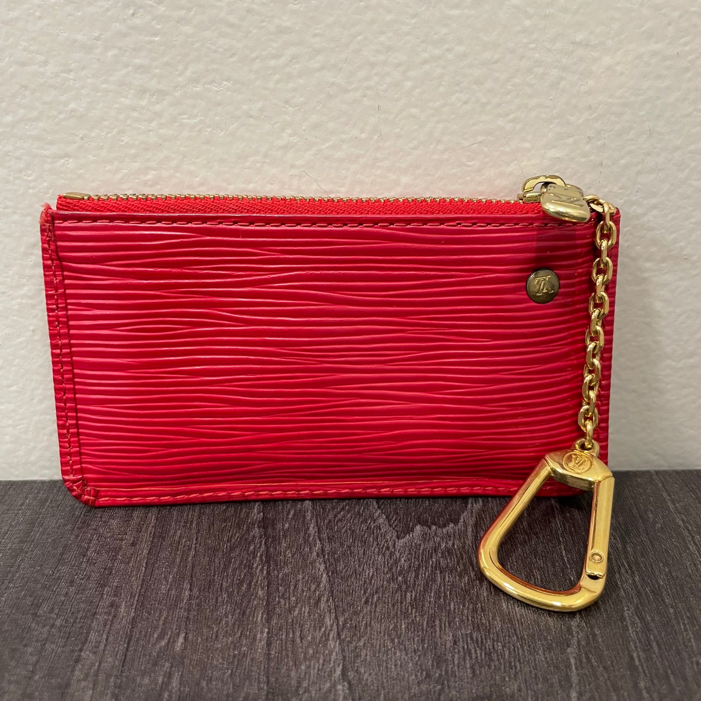 #105 LOUIS VUITTON Red Epi Coin Purse