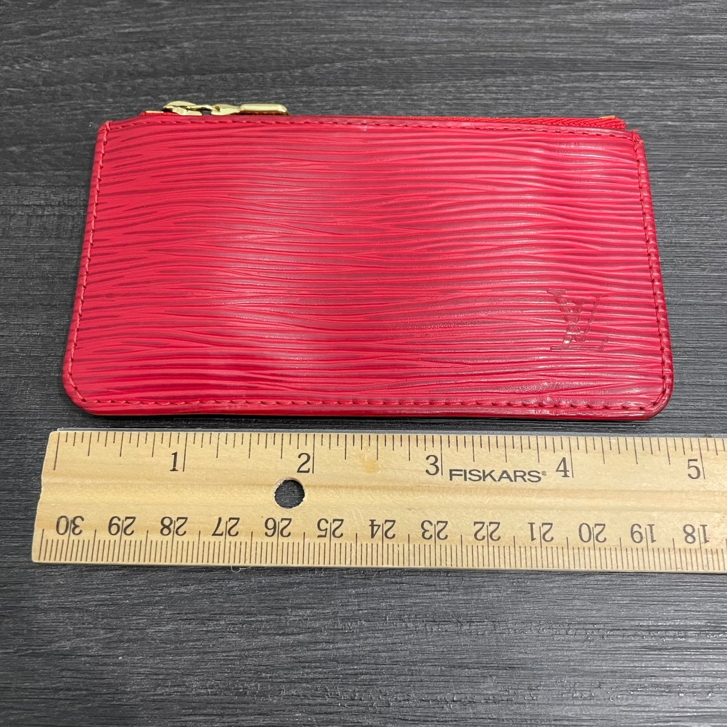 #105 LOUIS VUITTON Red Epi Coin Purse