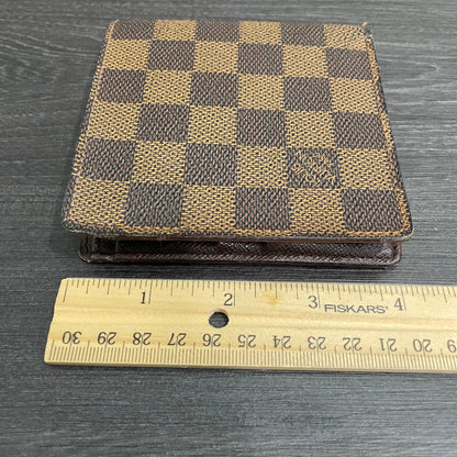 #106 LOUIS VUITTON Damier Ebene Men's Wallet