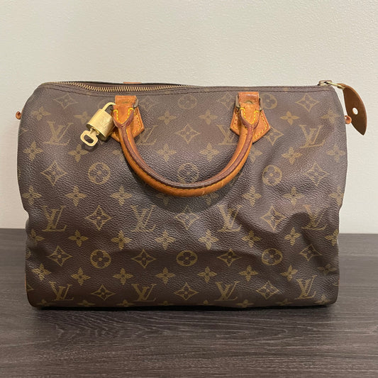 SOLD! Louis Vuitton Monogram Speedy 30 with Lock & Key