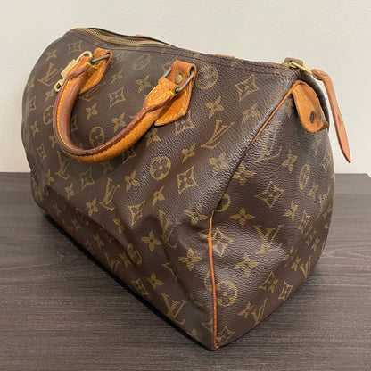 SOLD! Louis Vuitton Monogram Speedy 30 with Lock & Key