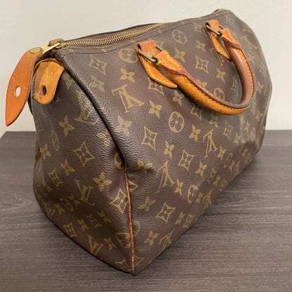 SOLD! Louis Vuitton Monogram Speedy 30 with Lock & Key