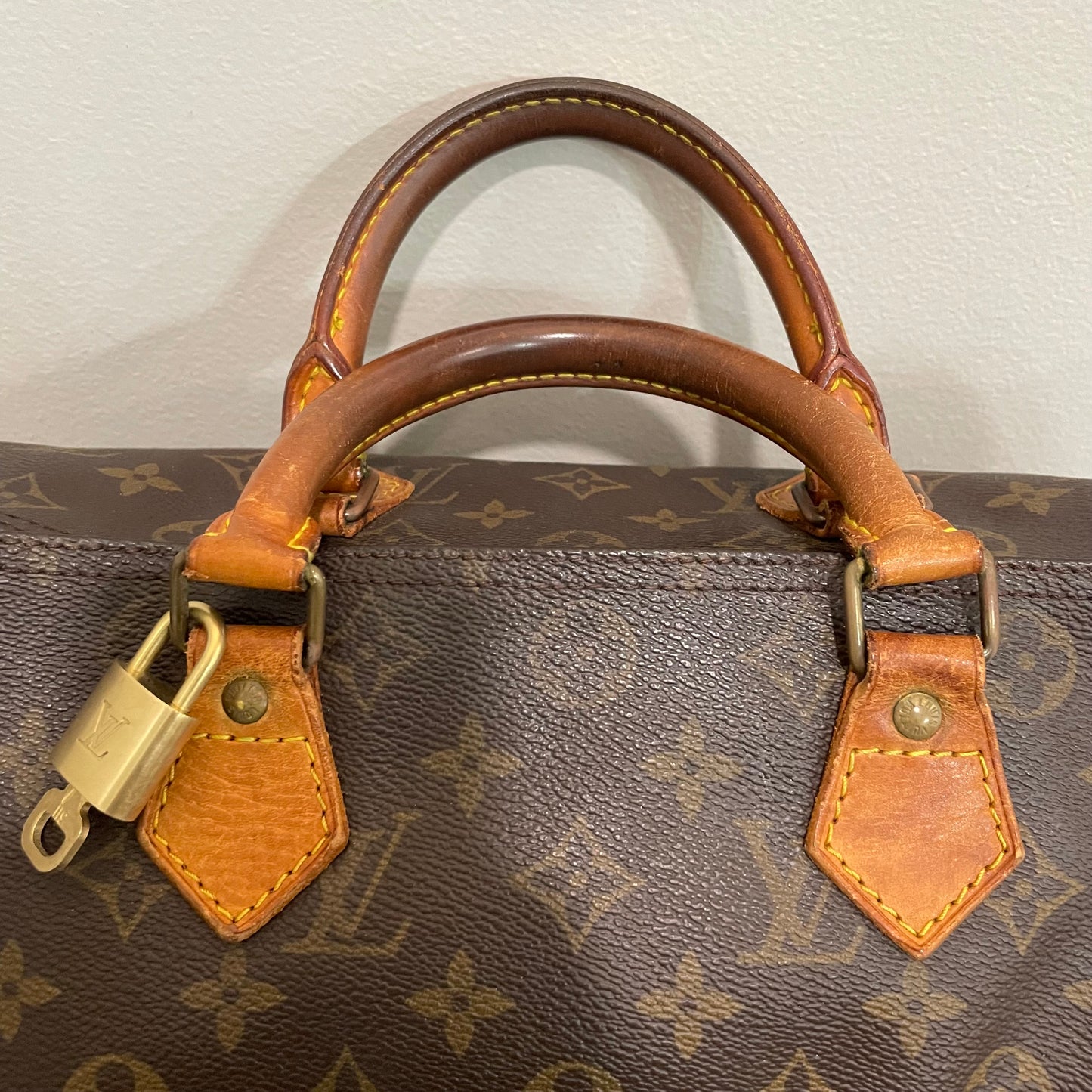 SOLD! Louis Vuitton Monogram Speedy 30 with Lock & Key