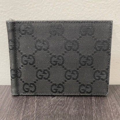 #110 GUCCI GG Men's Clip Wallet