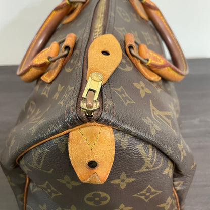 SOLD! Louis Vuitton Monogram Speedy 30 with Lock & Key