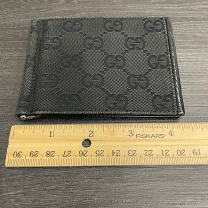 #110 GUCCI GG Men's Clip Wallet