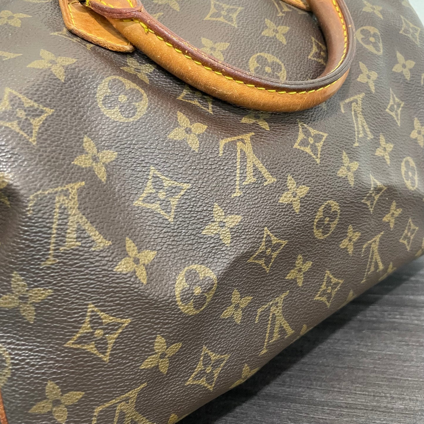 SOLD! Louis Vuitton Monogram Speedy 30 with Lock & Key